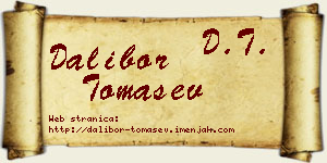 Dalibor Tomašev vizit kartica